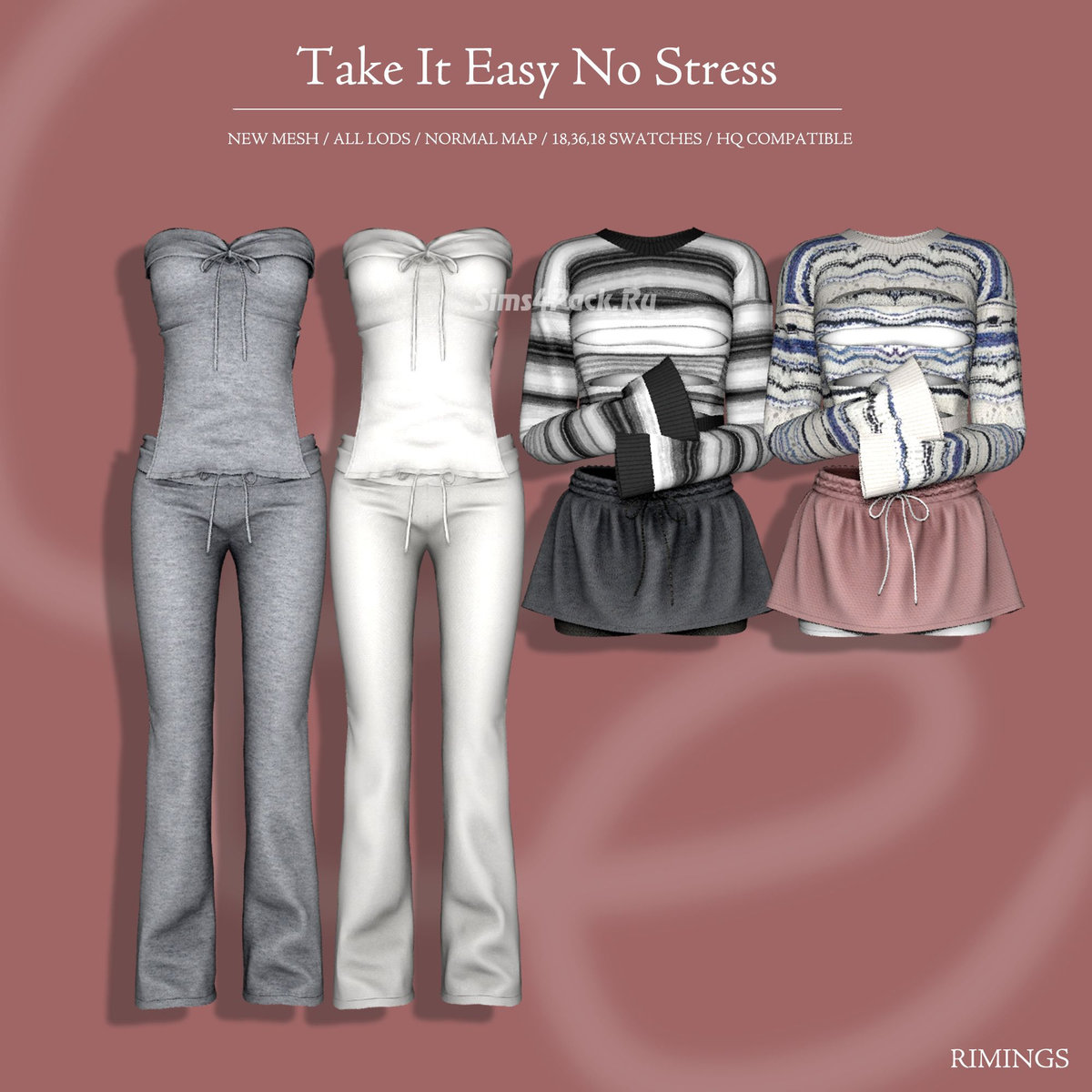 Домашний сет для симочек "Take It Easy No Stress"