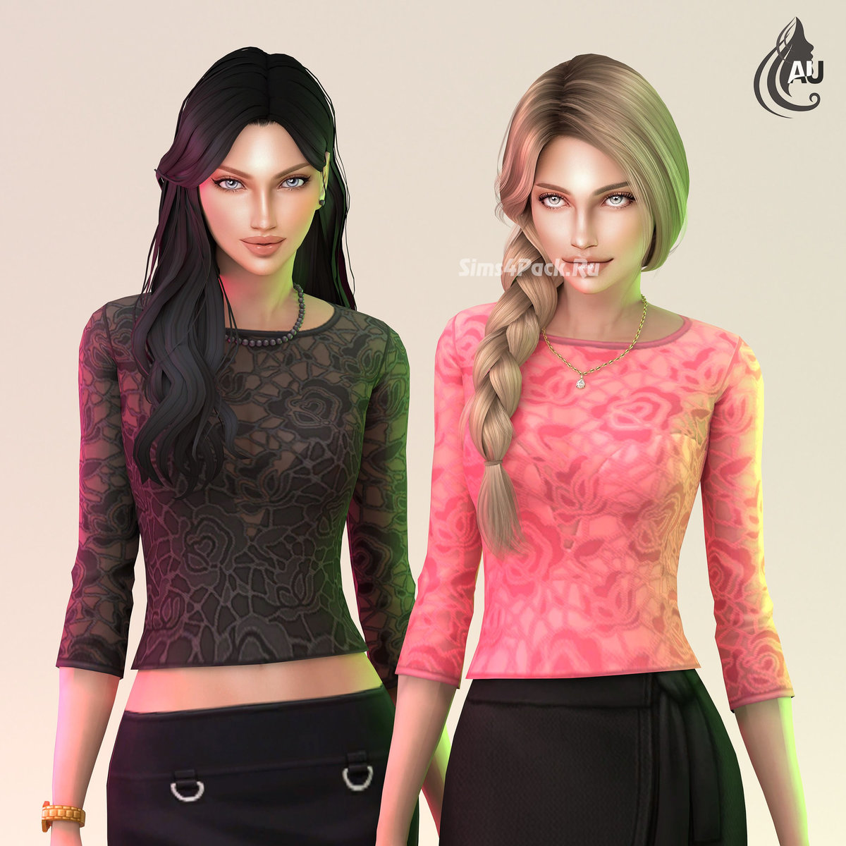 Женский лонгслив "MM FEMALE LACE TOP"