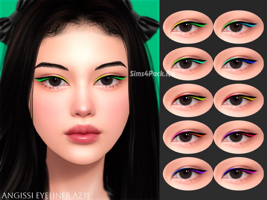 Подводка и брови для симочек "Eyeliner A231 & Eyebrows n121"