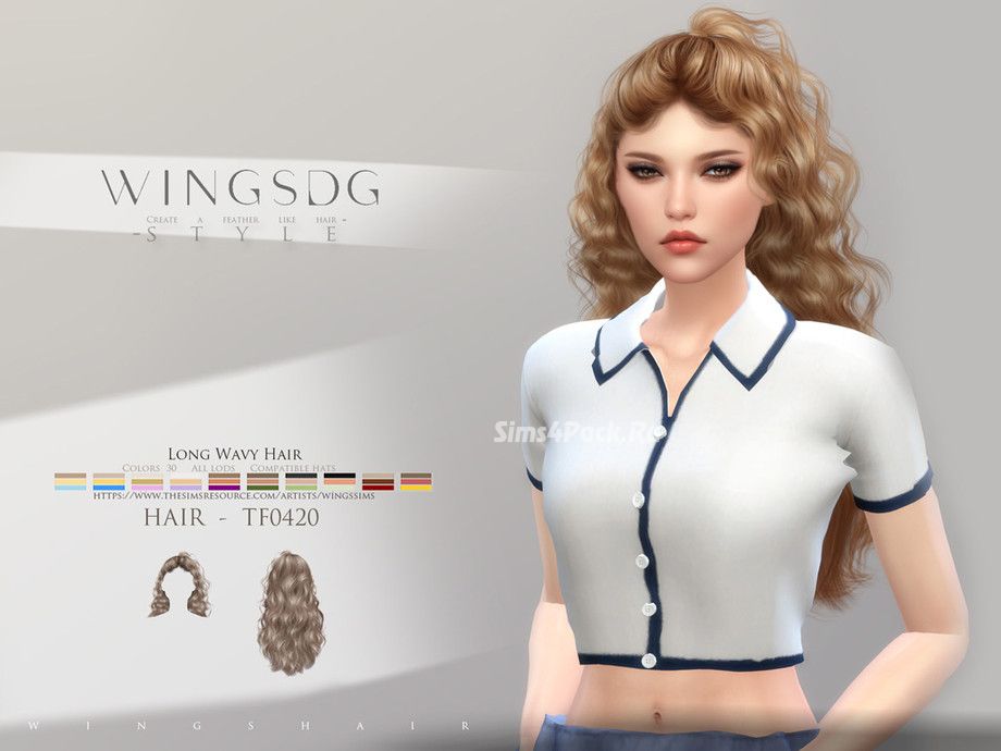 Прическа "WINGS-TF0420-Long Wavy Hair"