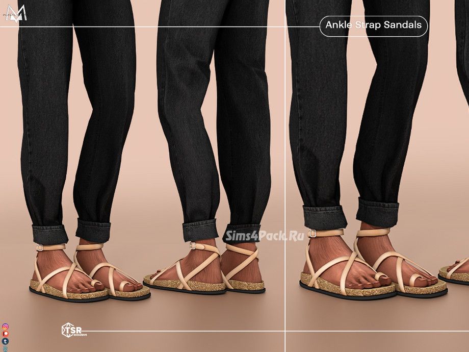 Сандалии для мужчин, женщин, детей и тоддлеров "Ankle Strap Sandals"