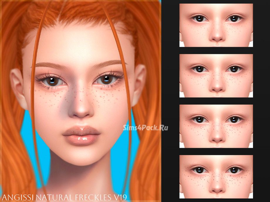 Веснушки и линзы "Natural freckles v19 & EYES A270"