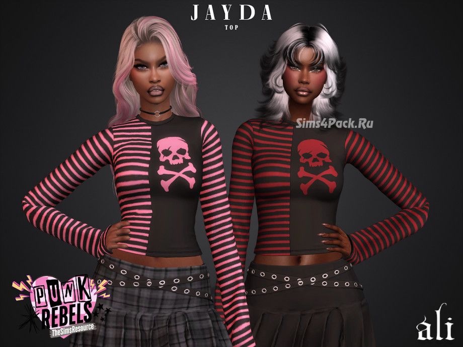 Женский лонгслив "(Punk Rebels) JAYDA top"