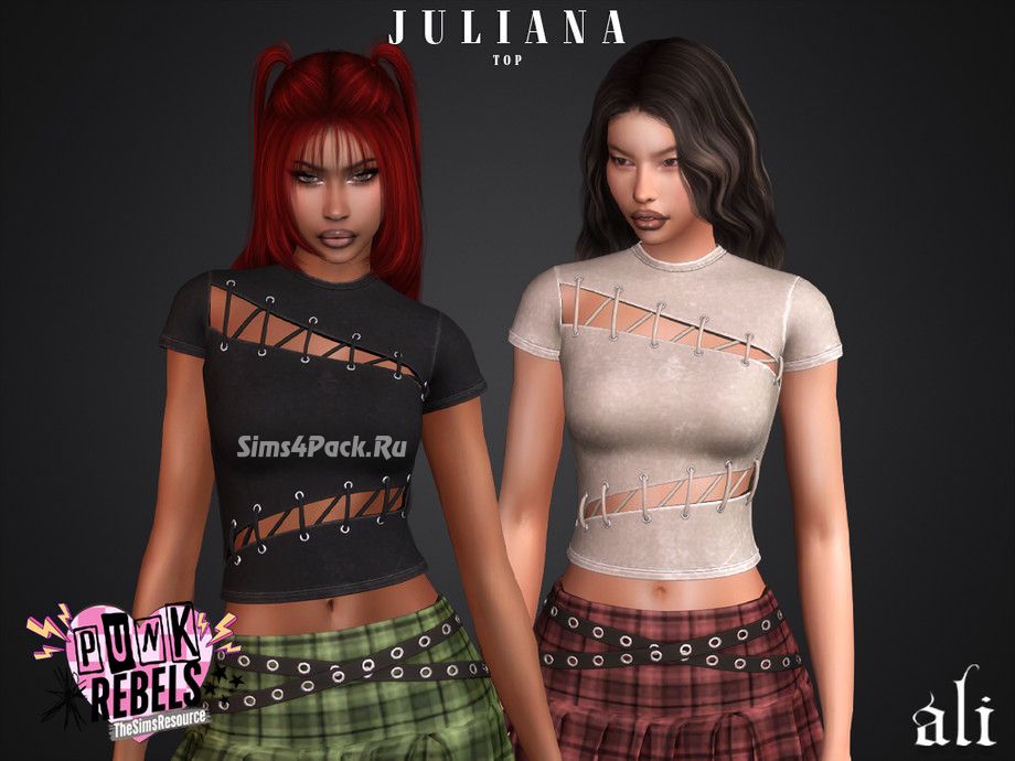 Женская футболка "(Punk Rebels) JULIANA top"