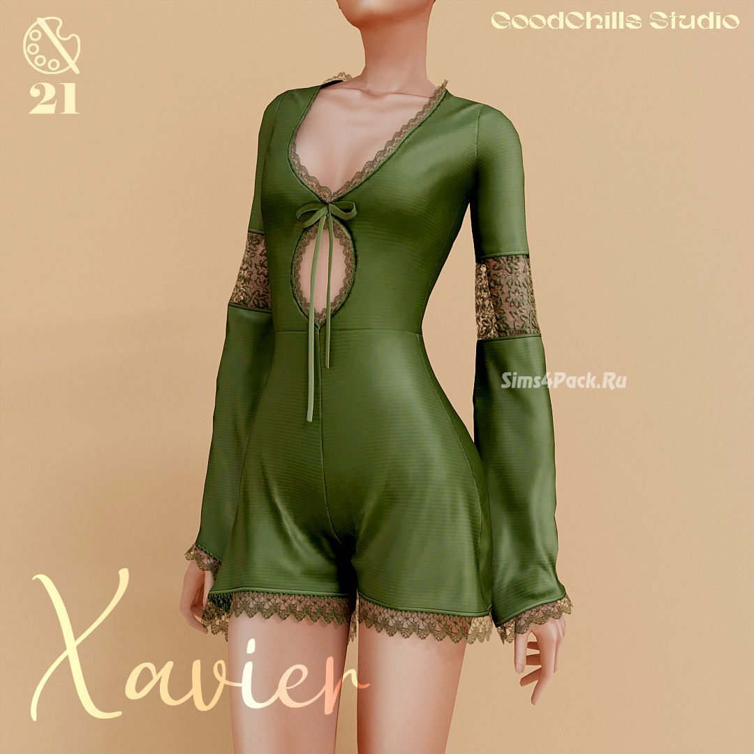 Ромпер для симочек "Xavier Bell Sleeve Romper"