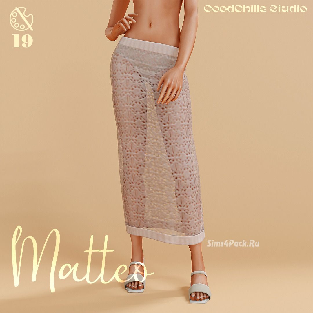 Юбка для симочек "Matteo Crochet Midi"
