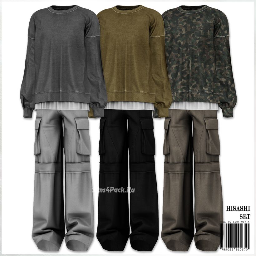 Комплект одежды для симов "HISASHI Set"