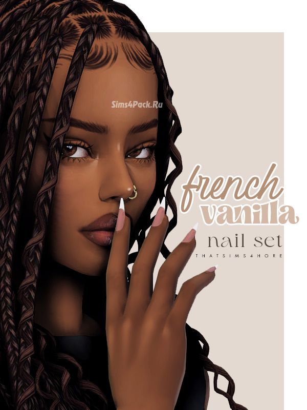 Маникюр сет "french vanilla 4 piece nail set"