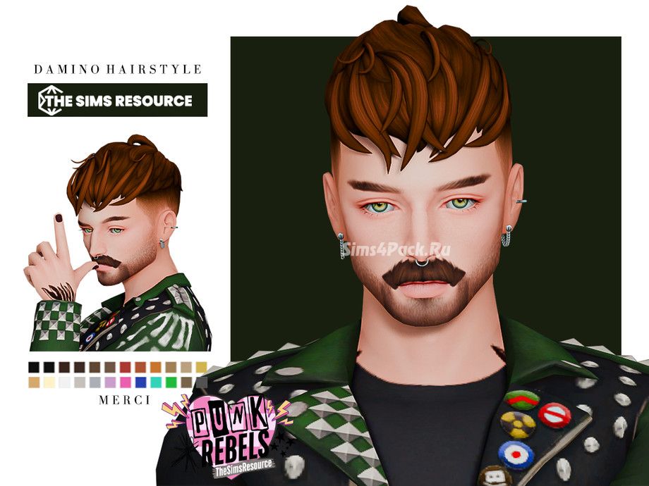 Мужская прическа "Punk Rebels - Damino Hairstyle"