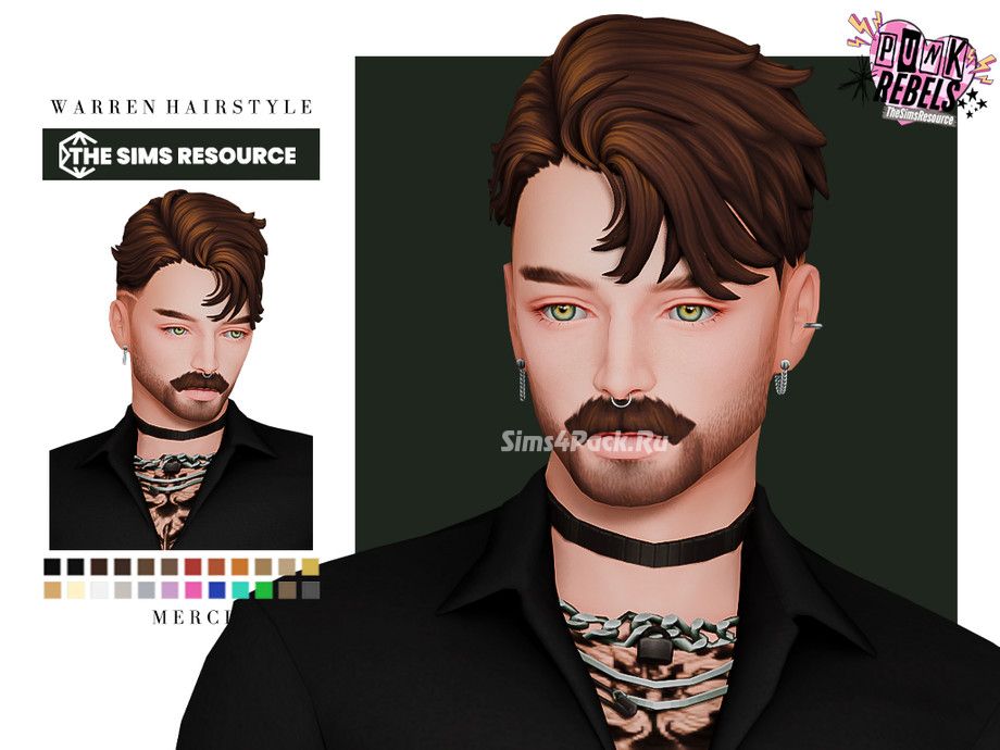 Мужская прическа "Punk Rebels - Warren Hairstyle"