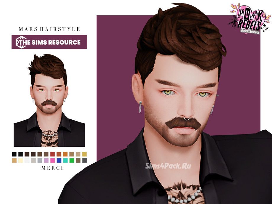 Мужская прическа "Punk Rebels - Mars Hairstyle"