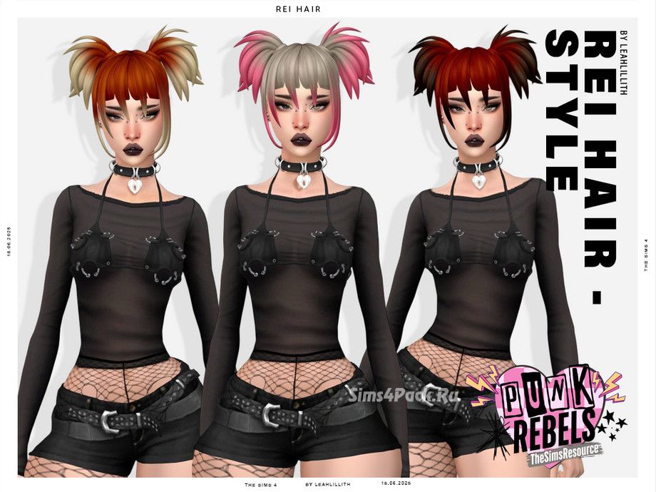 Женская прическа "Punk Rebels Rei Hairstyle"