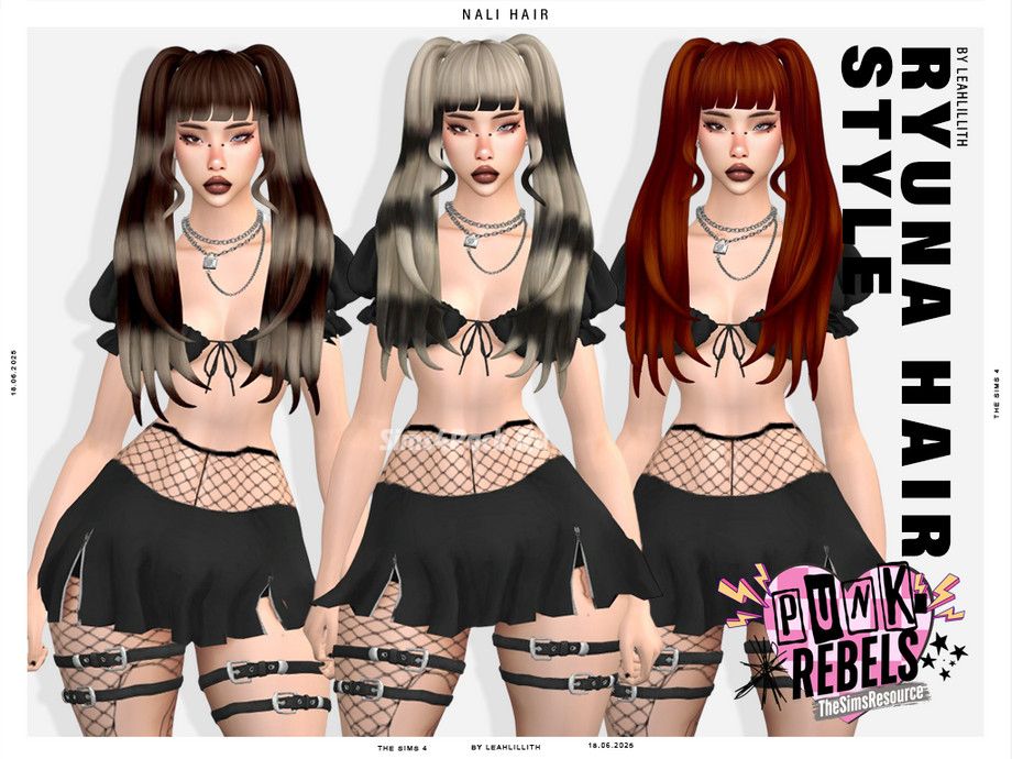 Женская прическа "Punk Rebels Nali Hairstyle"