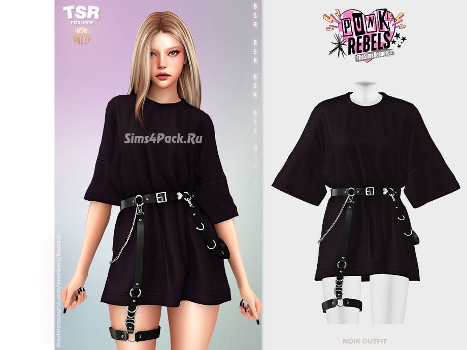 Наряд для симочки "NOIR OUTFIT BD1535"