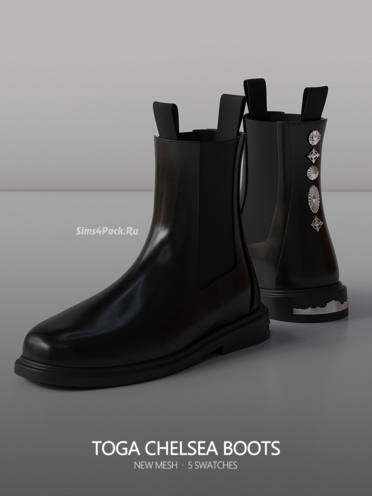 Ботинки для симов и симочек "TOGA Chelsea Boots"