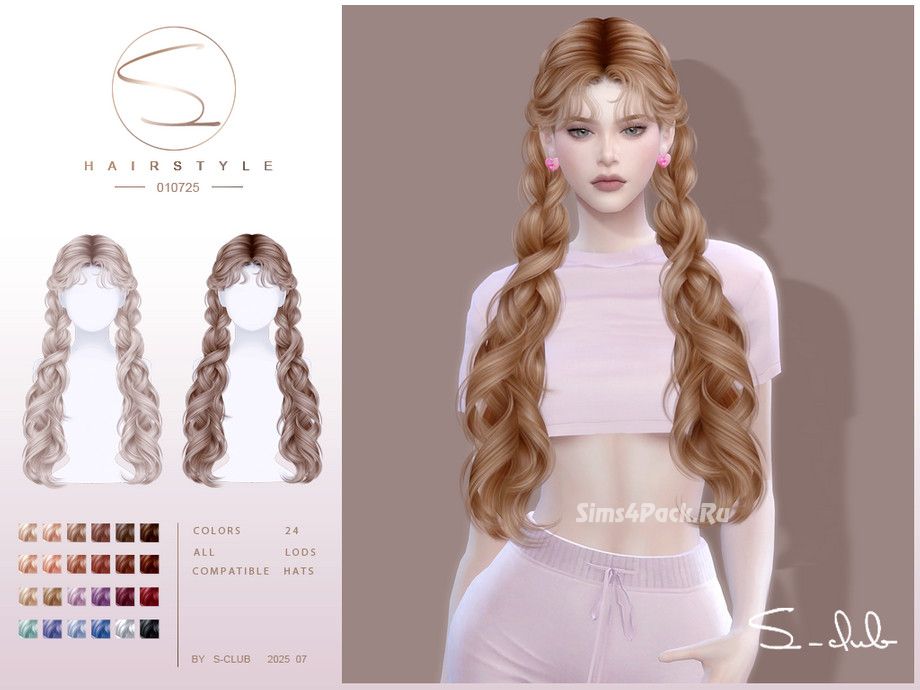 Женская прическа "Doublebraids Hairstyle_010725"
