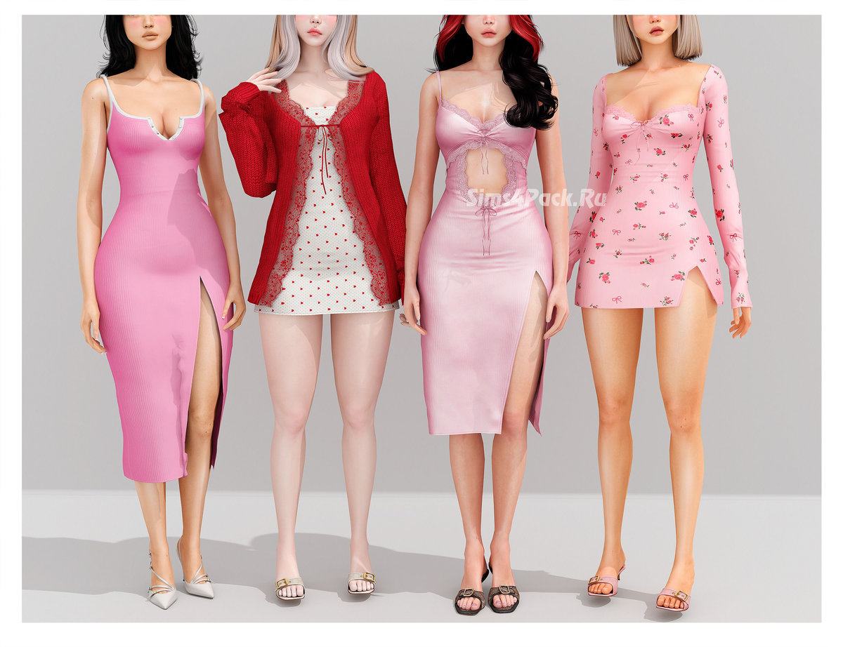Коллекция платьев для симочек "Soft Girl Collection"