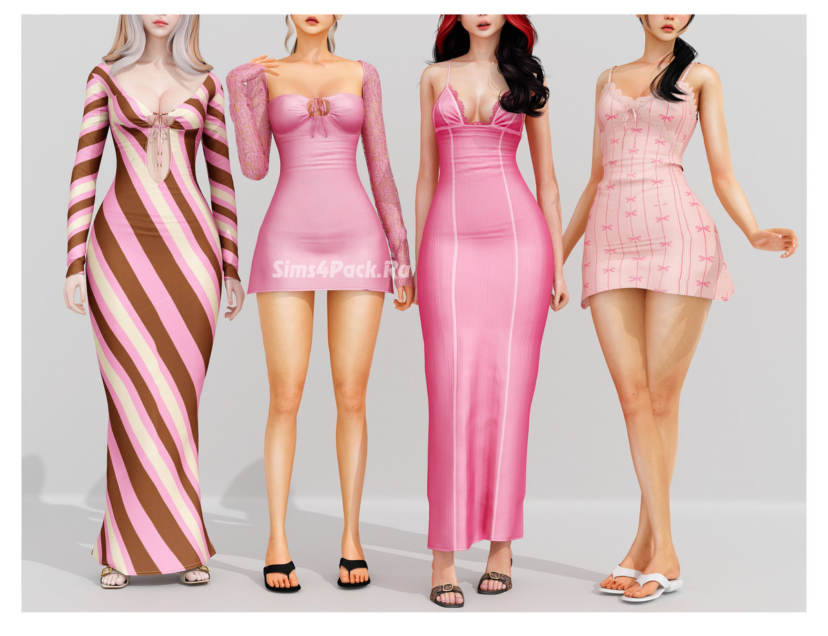 Коллекция платьев для симочек "Pink Shine Collection"