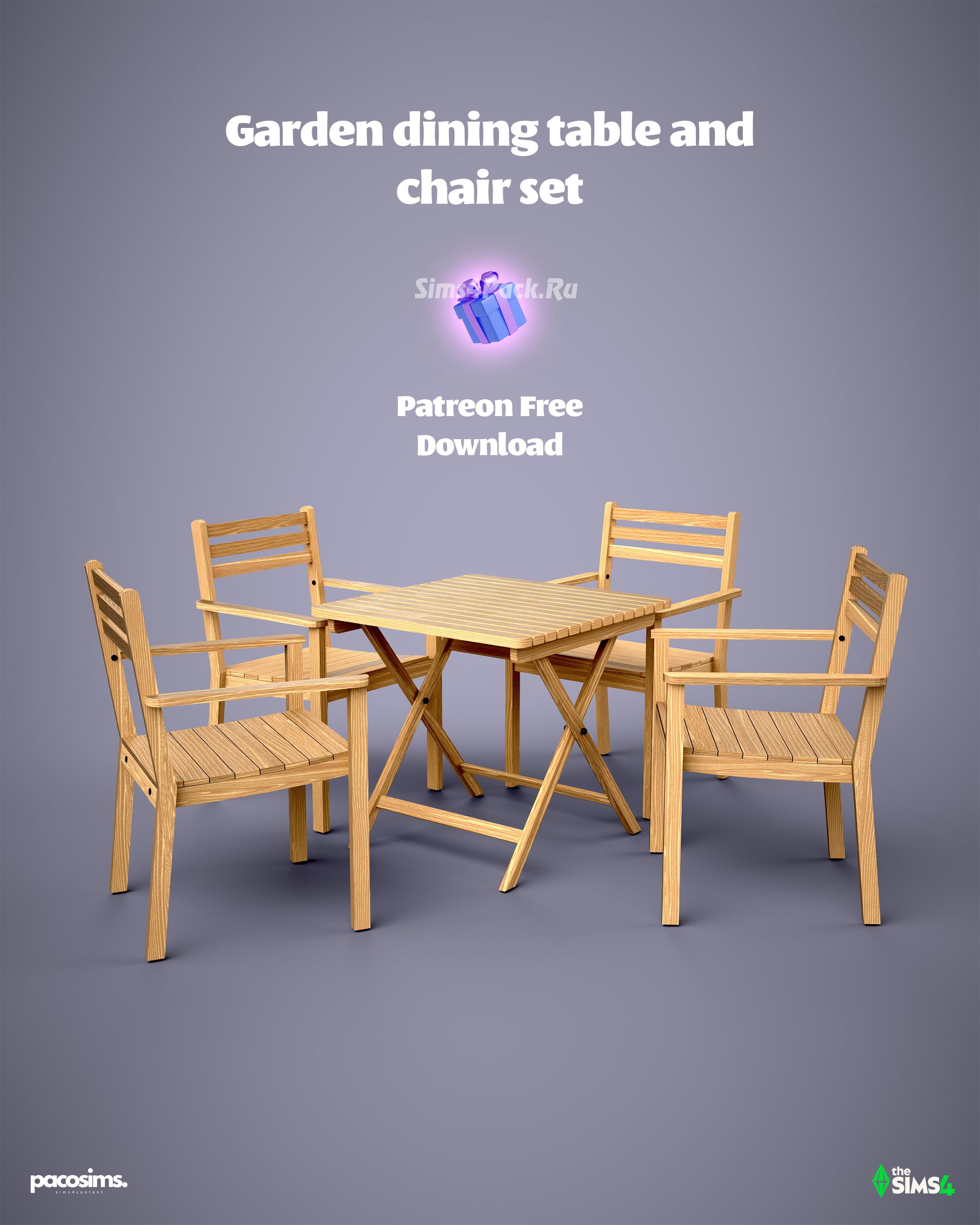 Комплект мебели для веранды "Garden Chair & Table"