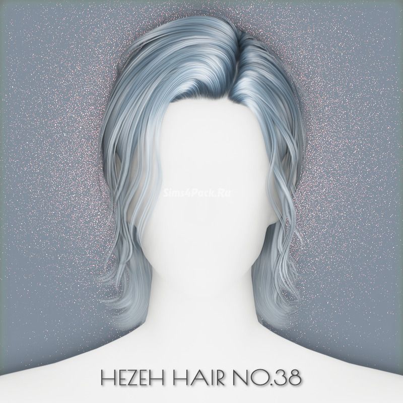 Прическа для симов и симочек "Hair_No.38"