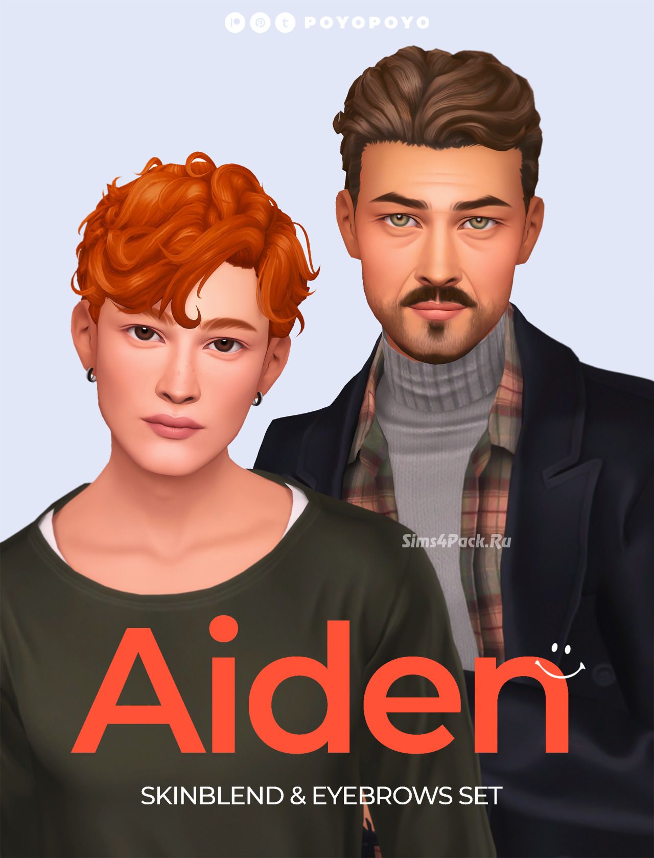 Набор генетики для симов "AIDEN"