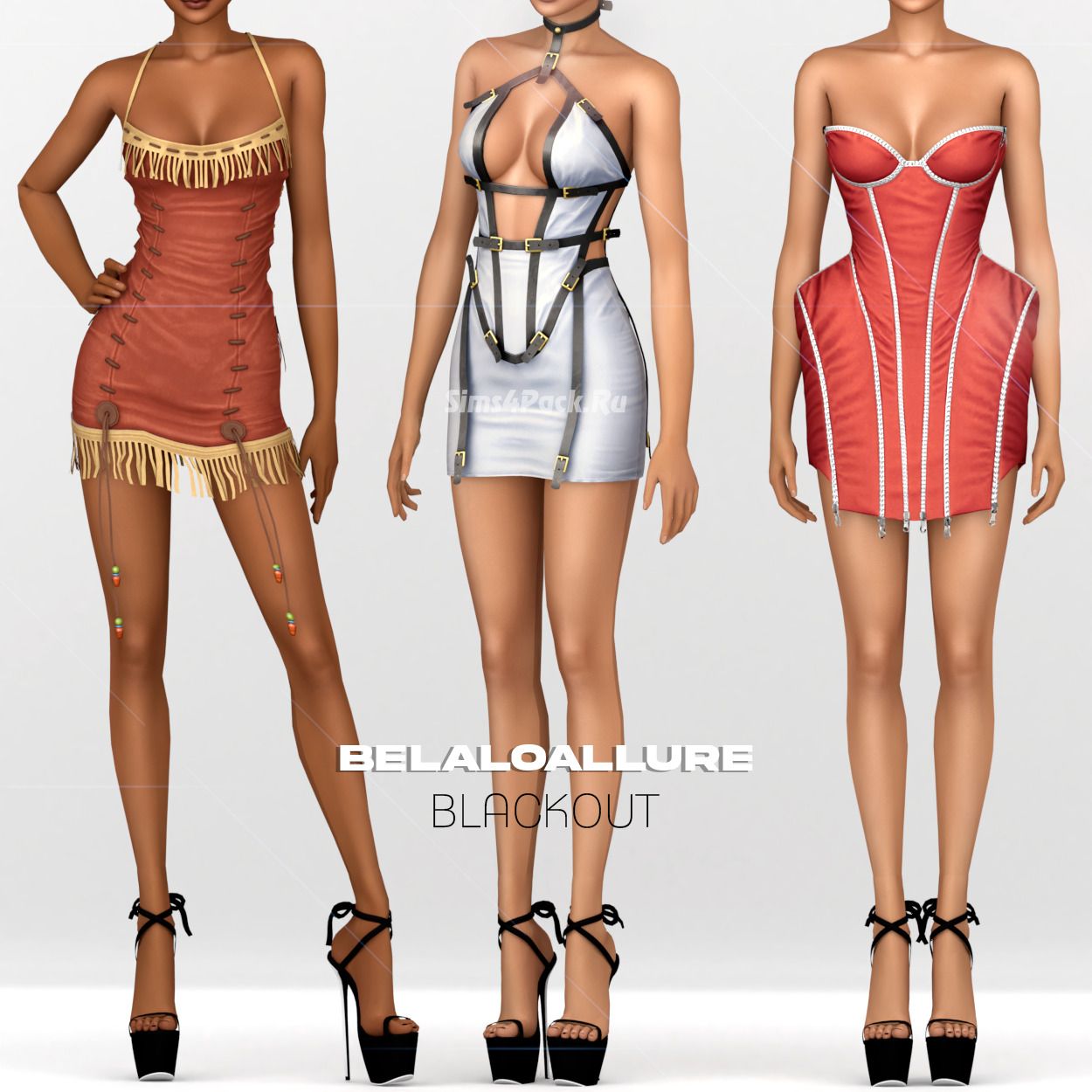 Коллекция мини-платьев "Blackout cc collection"