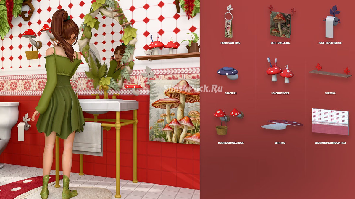 Сет для уборной "Enchanted Bathroom Accessories"