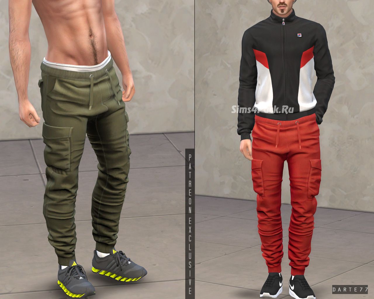 Джоггеры для симов "Joggers with Side Pockets"