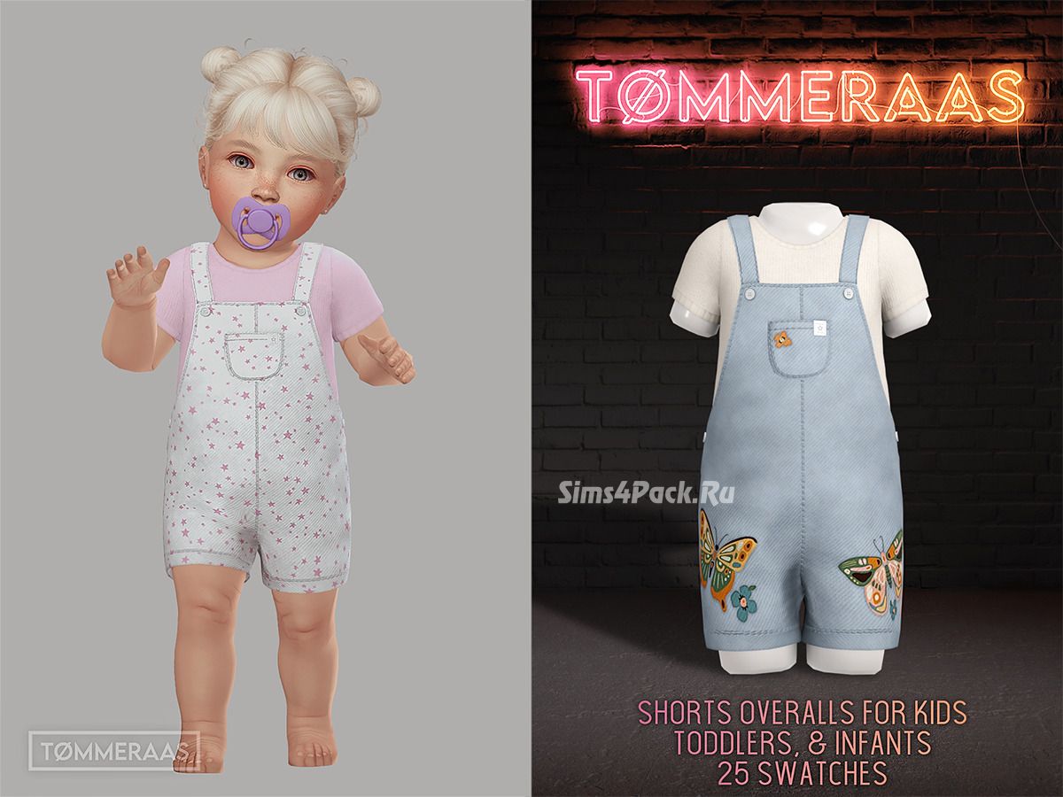 Летний наряд для младенцев, тоддлеров и детей "Shorts Overalls for Infants, Toddlers & Kids"