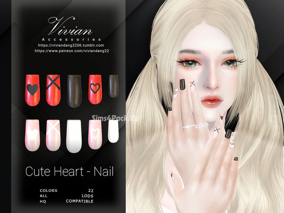 Маникюр для симочек "Cute Heart - Nail"