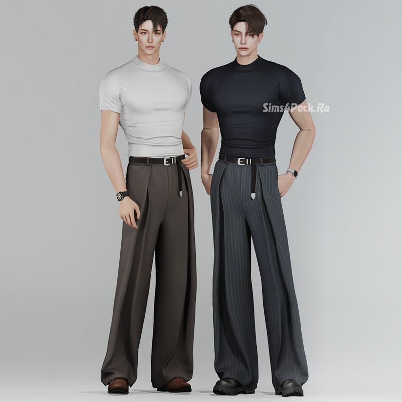 Футболка и брюки для симов "Basic set 32"