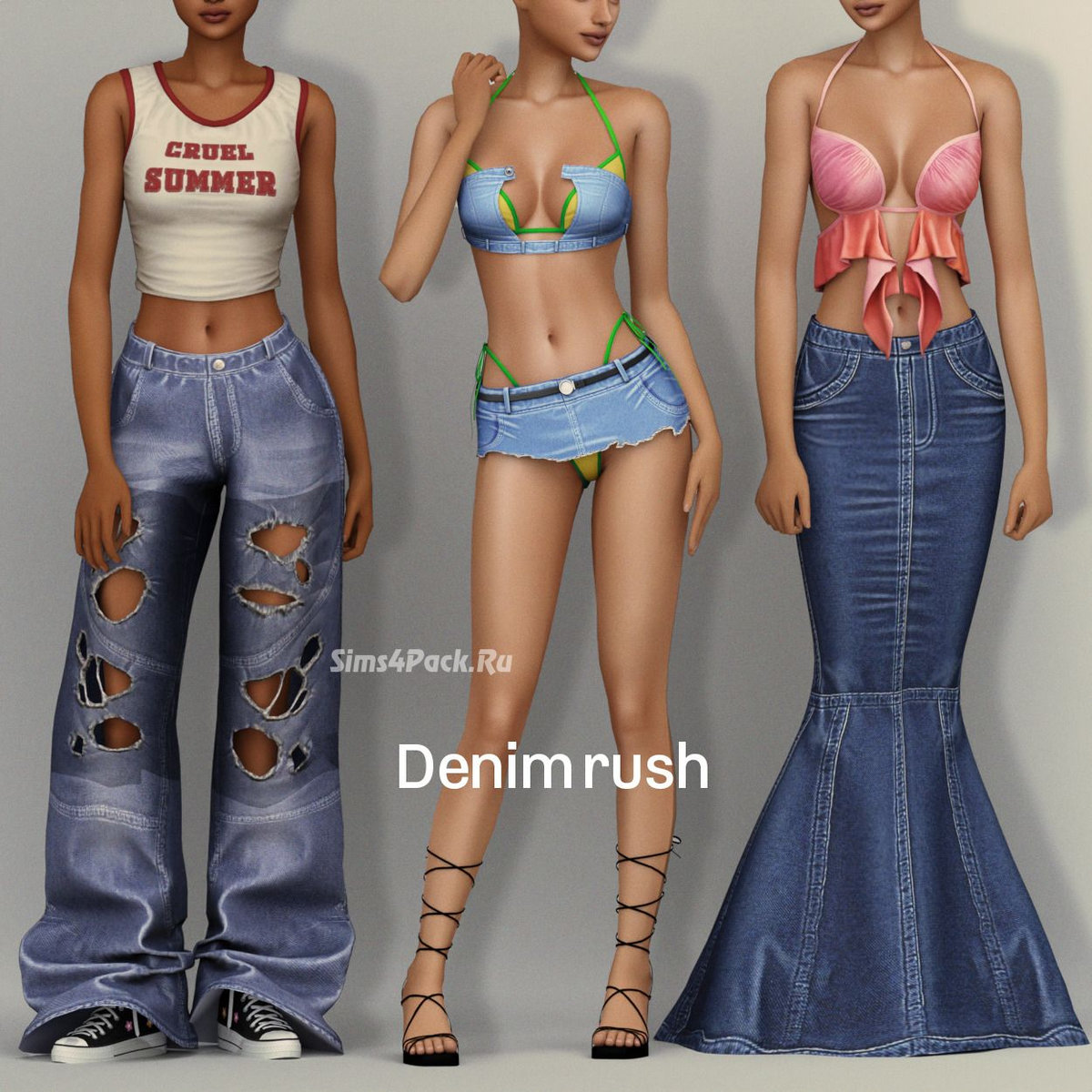 Джинсовая коллекция для симочек "Denim Rush CC collection"