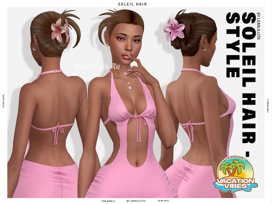 Женская прическа "Vacation Vibes Soleil Hairstyle"