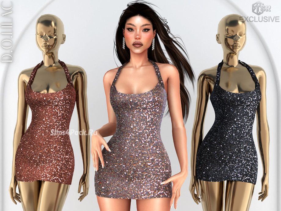 Платья для симочек "Sequin Mini Dress DO0947 & Asymmetric Mini Dress DO0948"