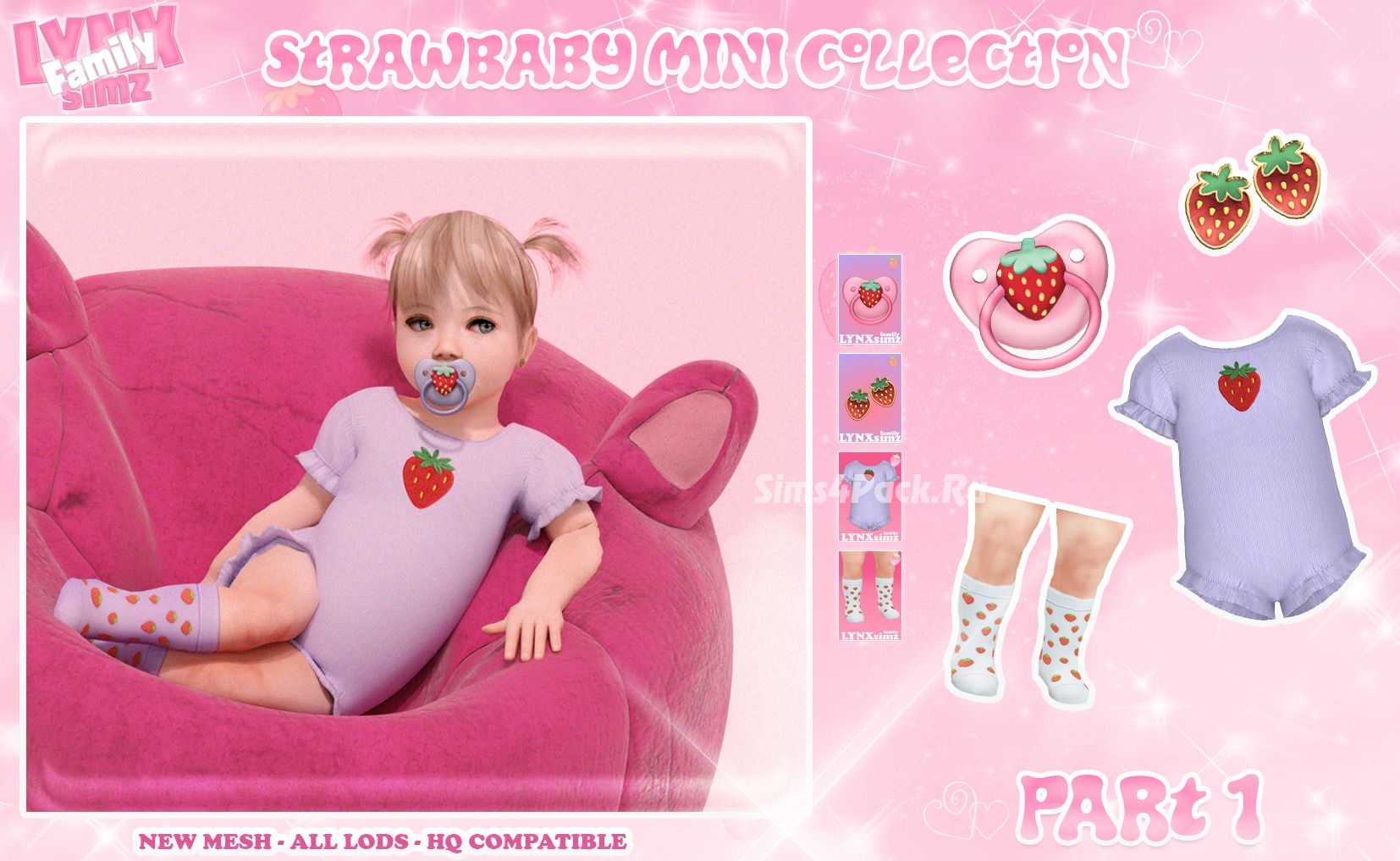 Клубничная коллекция для младенцев. Часть 1 "Strawbaby Mini Collection: Part 1"