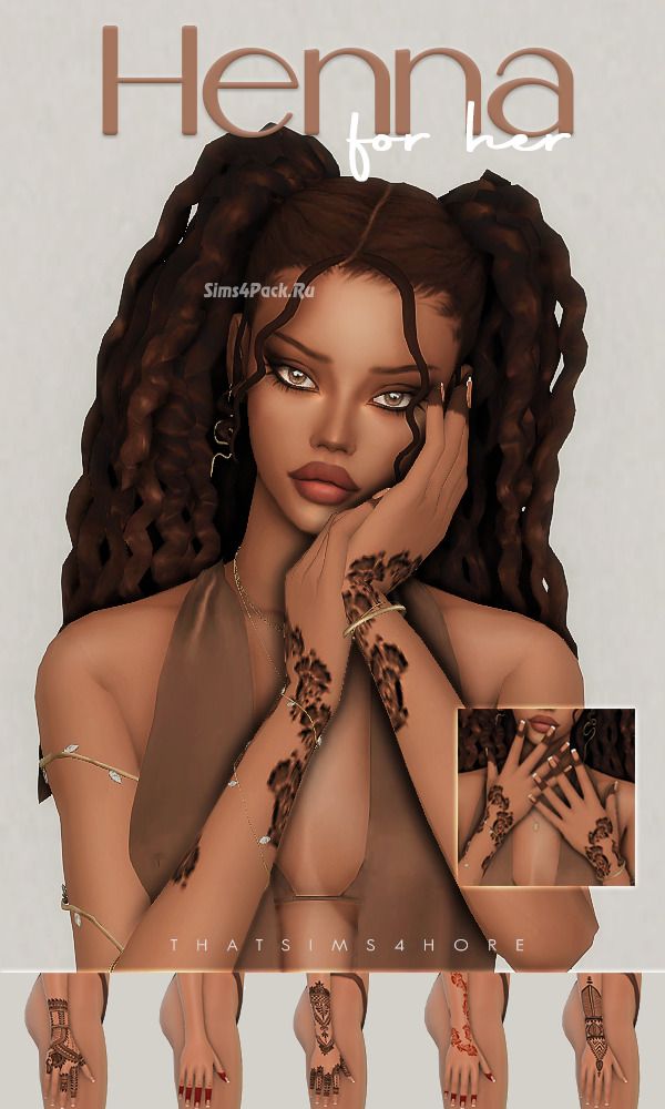 Тату мехенди "henna for her set"
