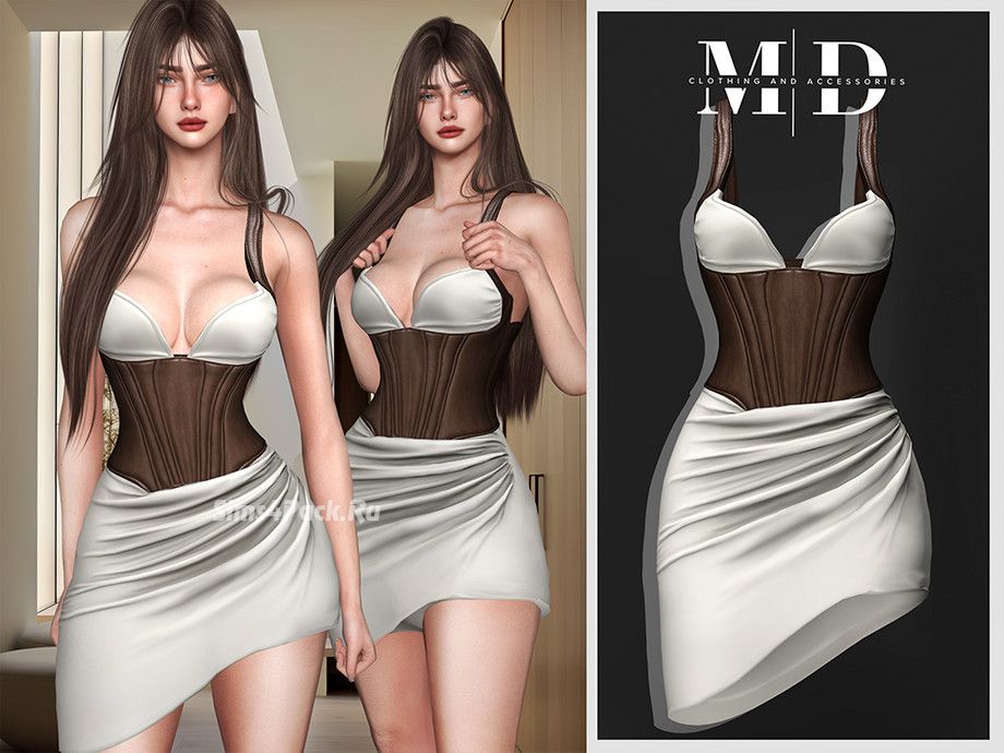 Платье для симочек "simple corset dress na029"