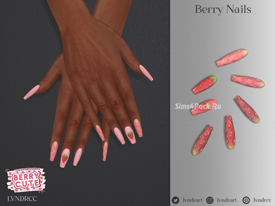 Маникюр "(Berry Cute) Berry Nails"