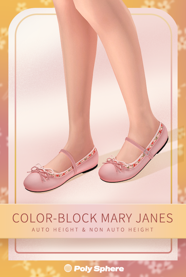 Балетки для симочек "Color-Block Mary Janes"