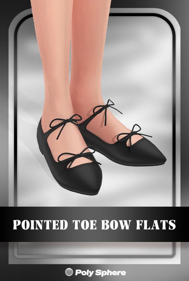 Балетки "Pointed Toe Bow Flats"