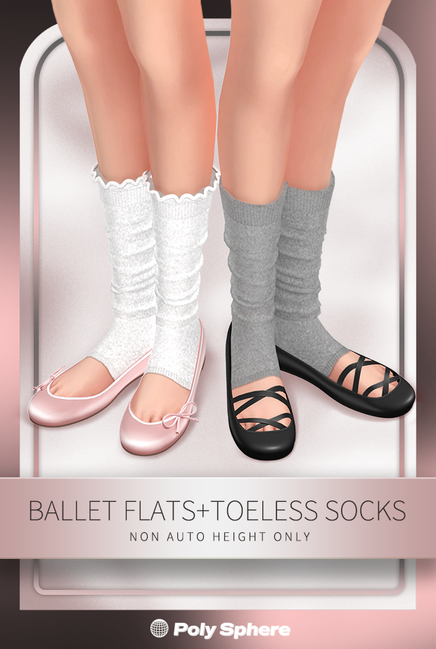 Балетный сет "Ballet Flats + Toeless Socks"