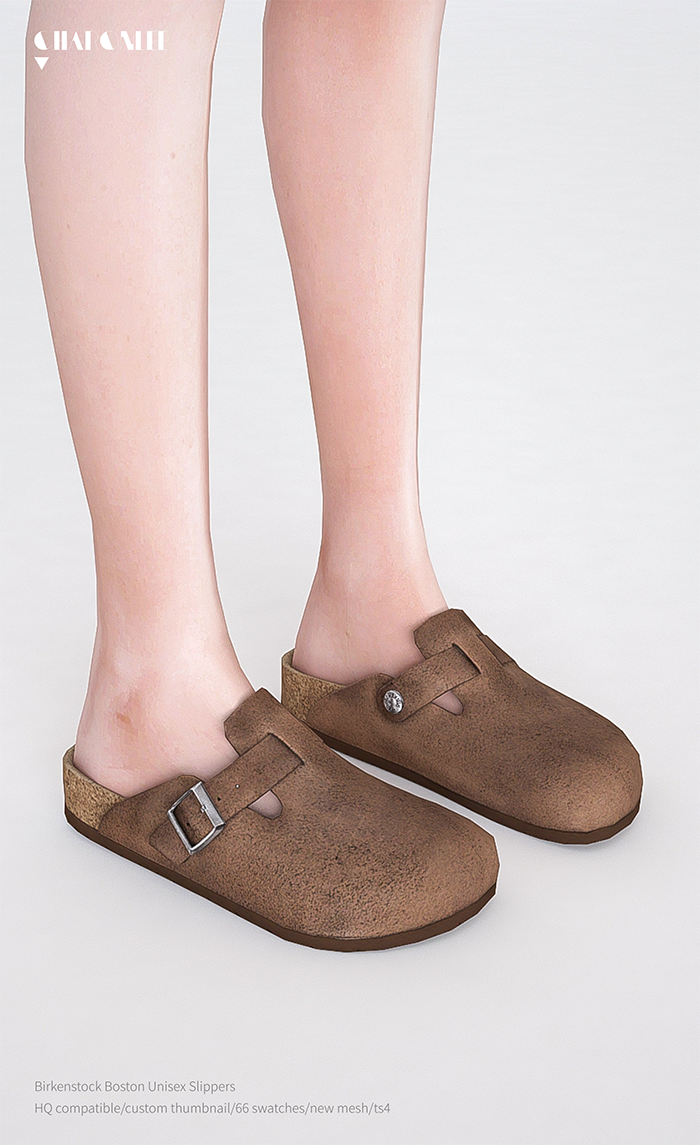 Биркенштоки для симочек и симов "Birkenstock Boston Unisex Slippers"