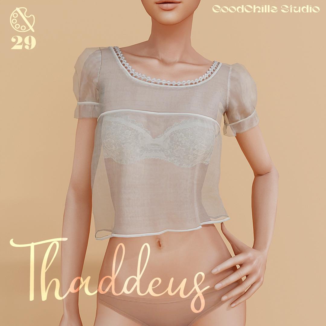 Блузка для симочек "Thaddeus Linen Round Neck Blouse"