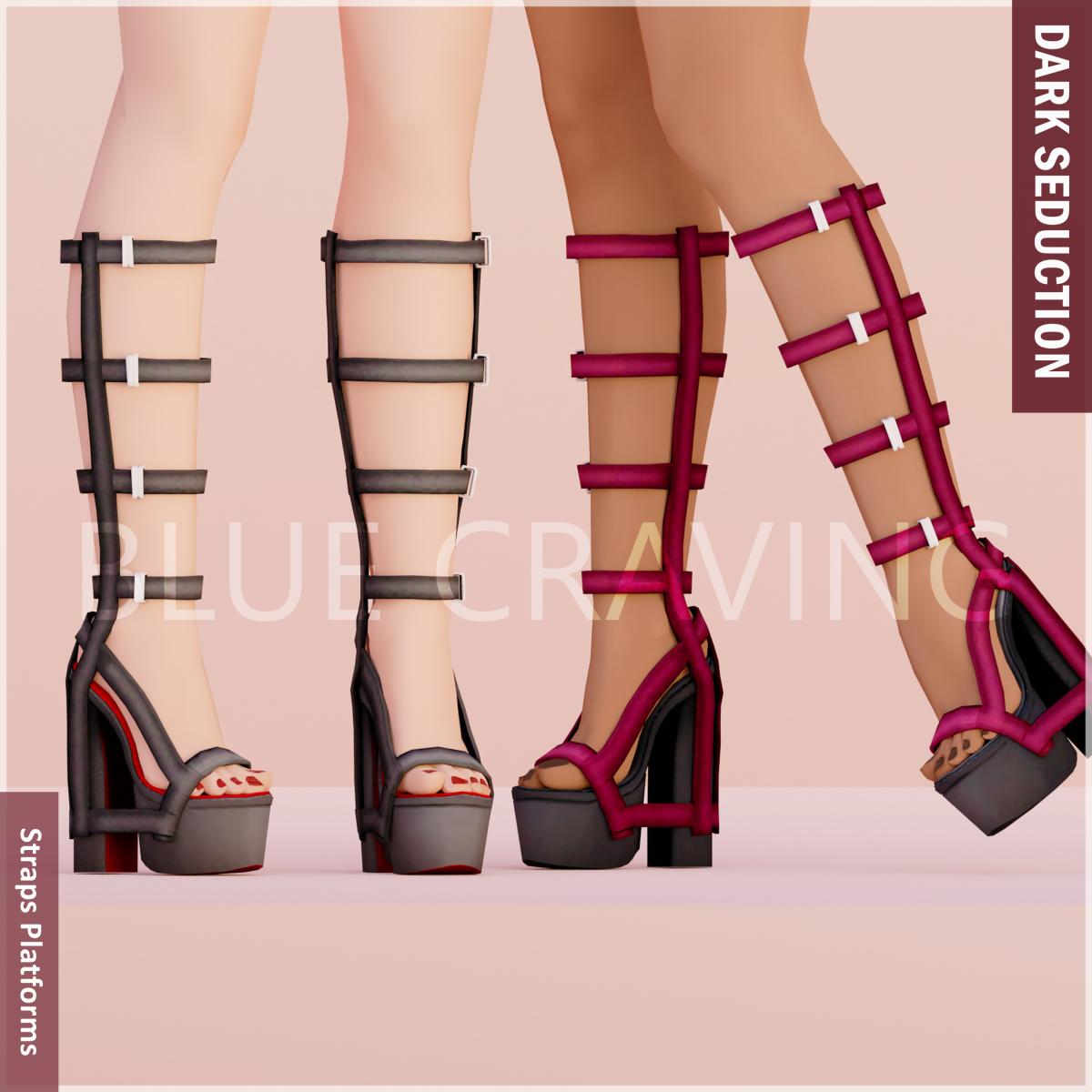 Босоножки "Dark Seduction - Straps Platforms"