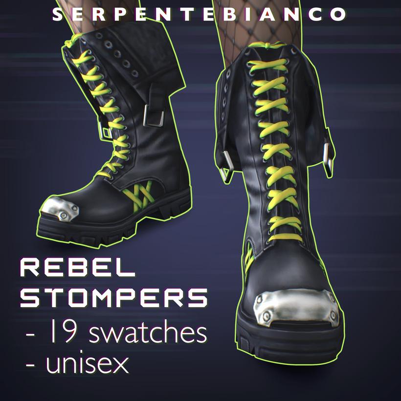 Ботинки для симов и  симочек "Rebel stompers"