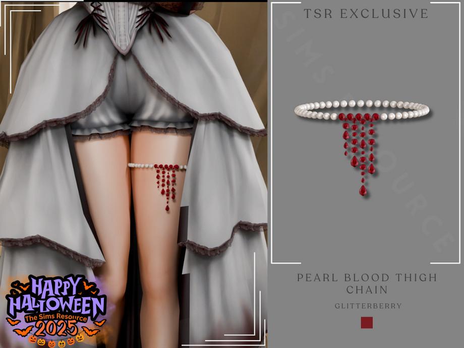 Браслет для ноги "Pearl Blood Thigh Chain"