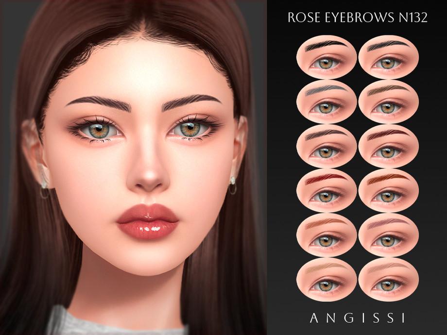 Брови и блеск для симочек "Rose Eyebrows N132 & Rose Lipstick A225"