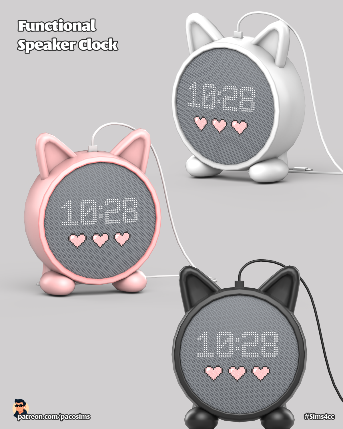 Часы-колонка "Functional Speaker Clock"