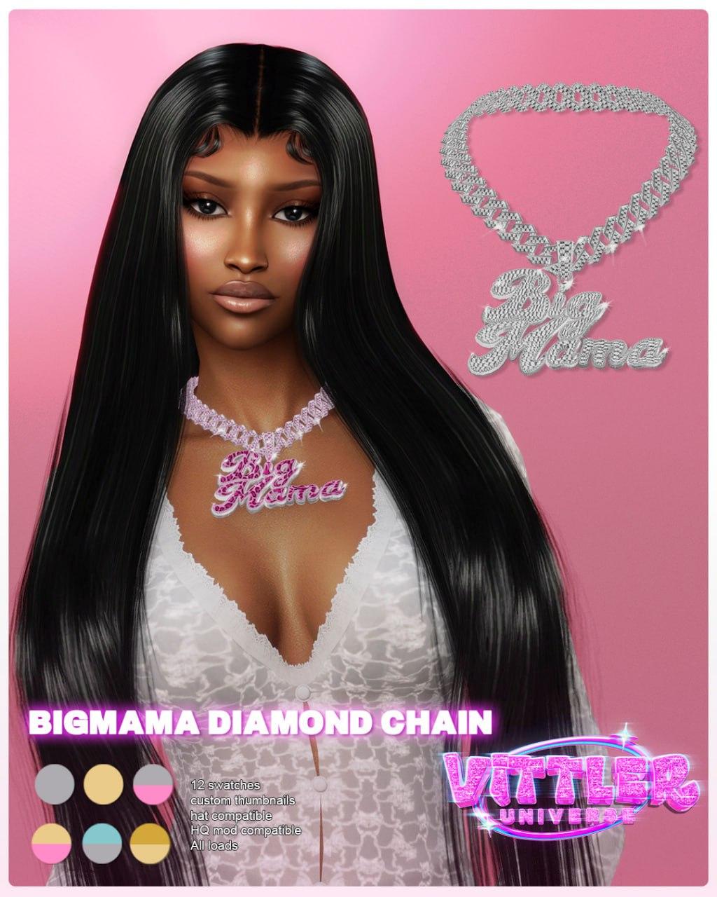 Цепь для симочек "BigMama Diamond Chain"
