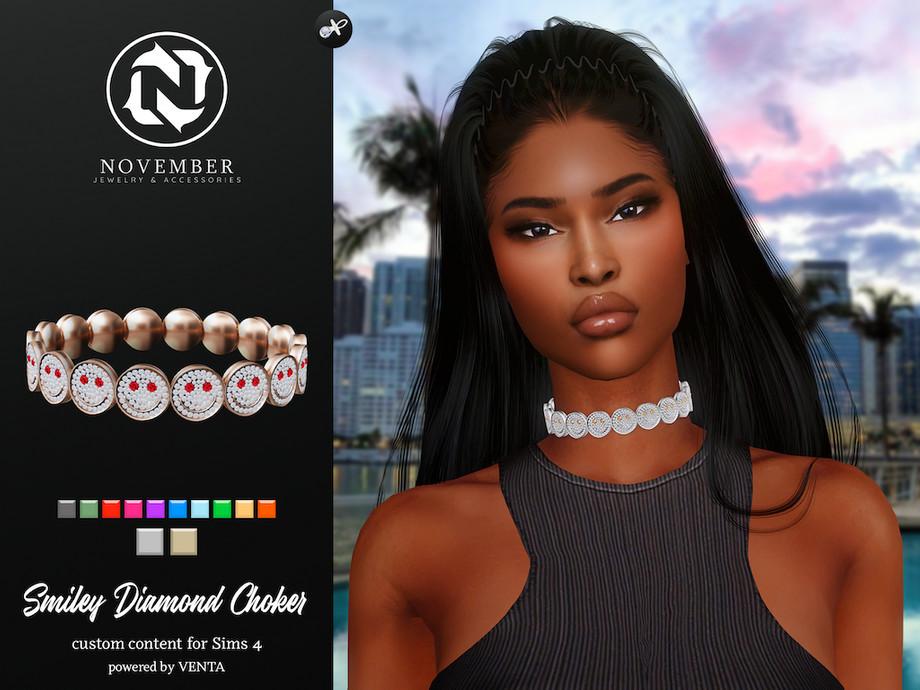 Чокер для женщин и детей "Smiley Diamond Choker"